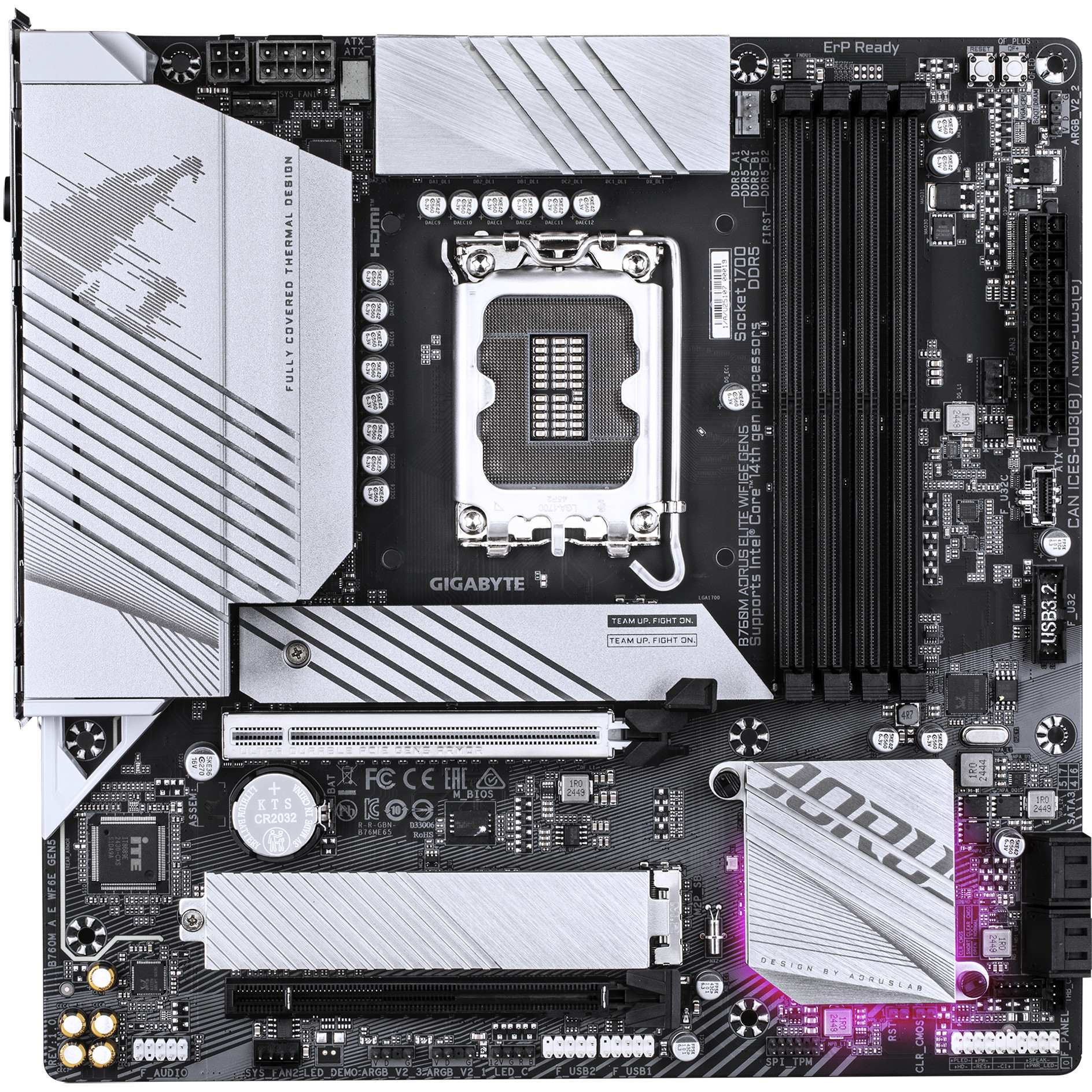 Matična ploča GIGABYTE B760M AORUS ELITE WF6E GEN5-1
