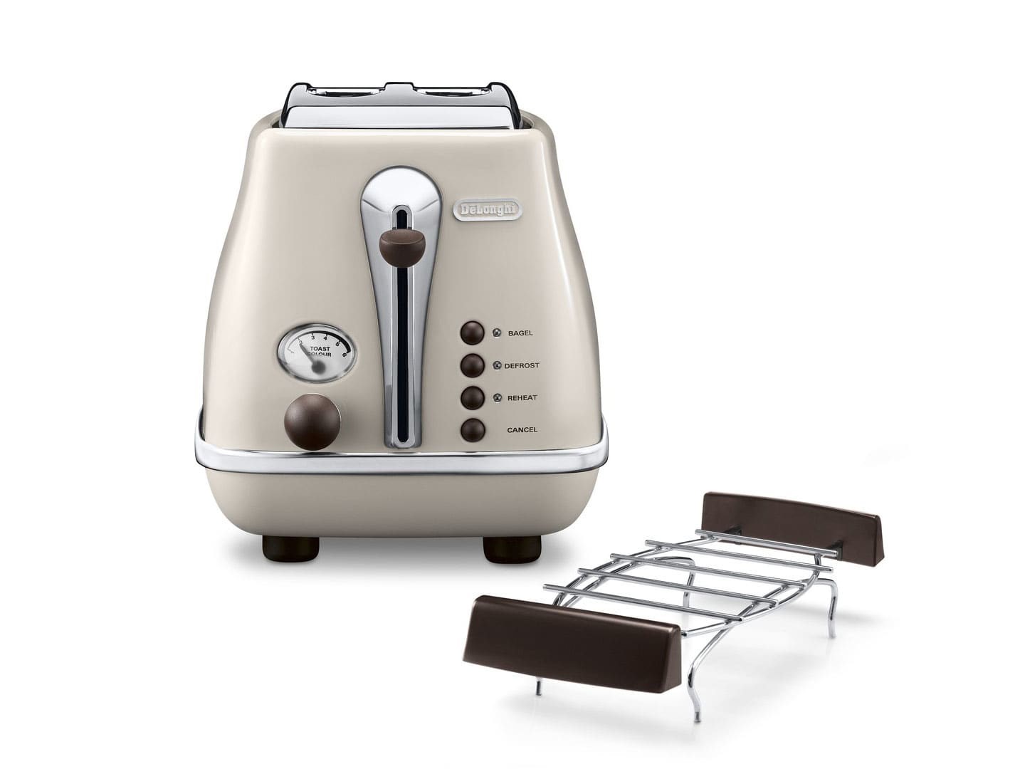 Toster DELONGHI Icona Capitals CTOV 2103.BG (2 utora, 900W, bež)-1