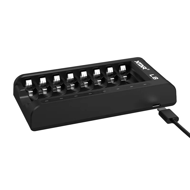 Punjač baterija XTAR (AA/AAA 1,5 V i 1,2V, pametni, 8 utora)-6