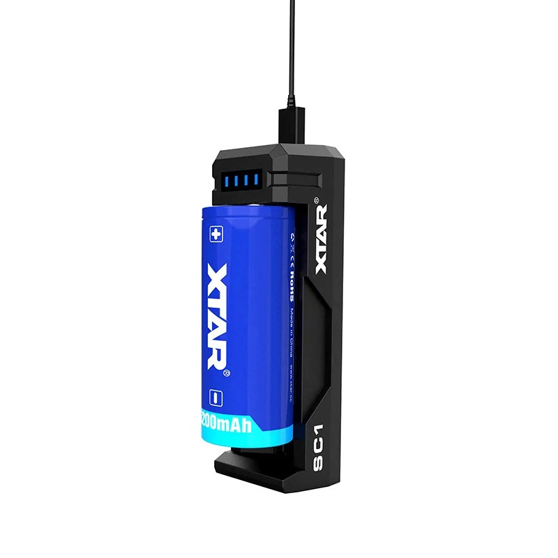 Punjač baterija XTAR Li-ion 18650 USB-C - 1 utor-3