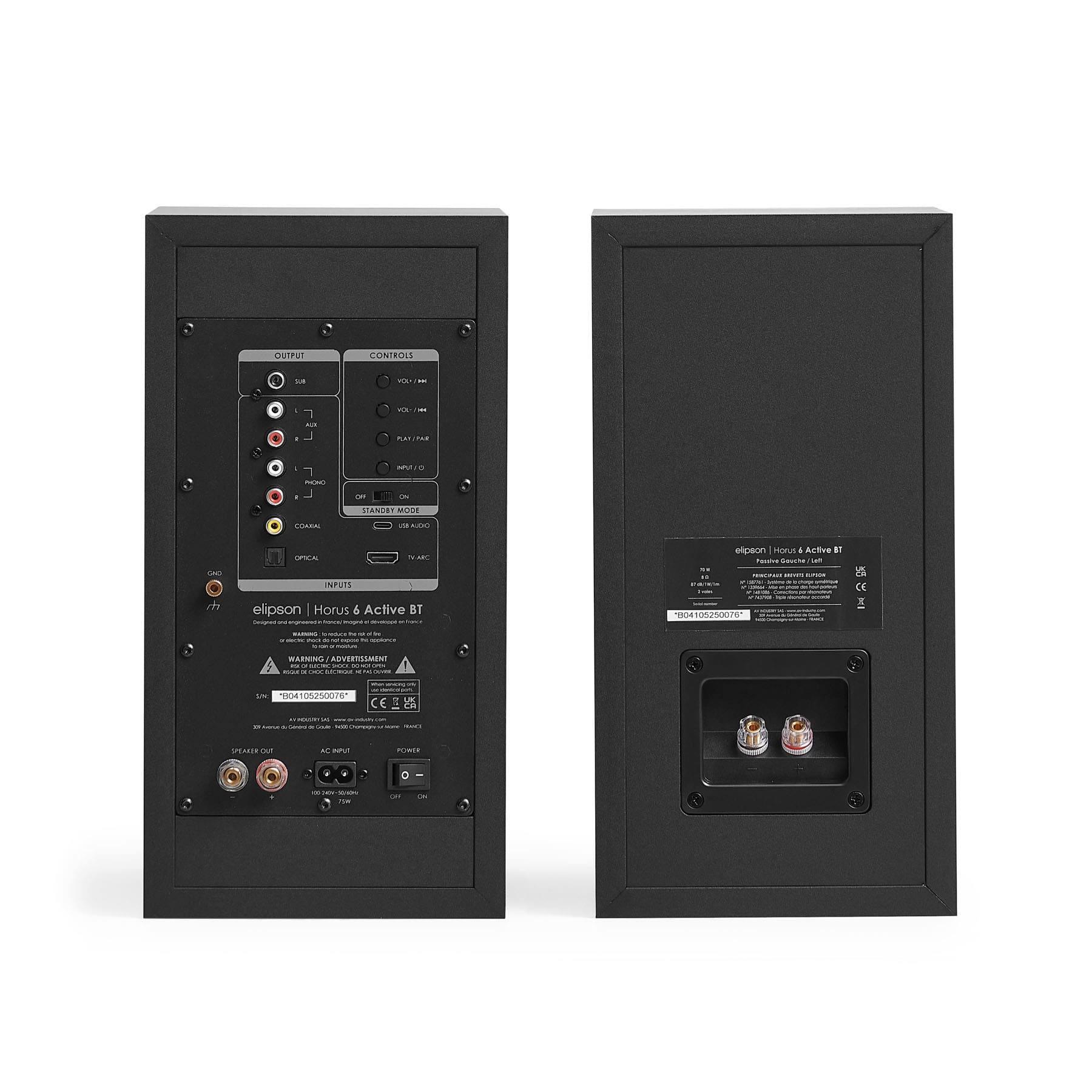 Zvučnici ELIPSON Horus 6 Active BT crni, carbon (par)-3