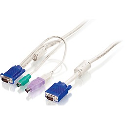 KVM KABEL LEVELONE 5m (VGA, PS/2, USB)