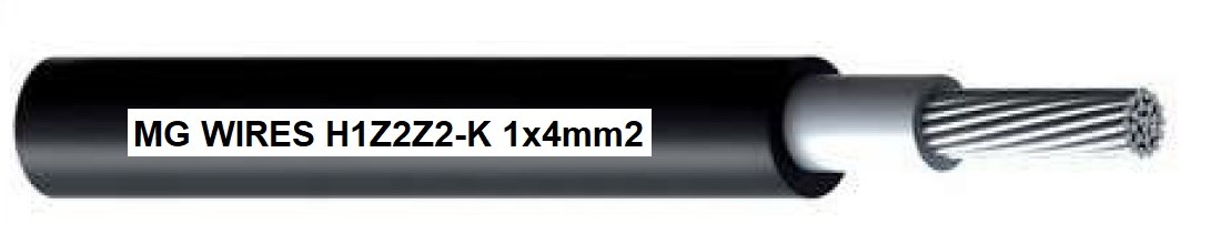Solarni kabel FOXAIR H1Z2Z2-K 4mm² crna boja (cijena po metru)