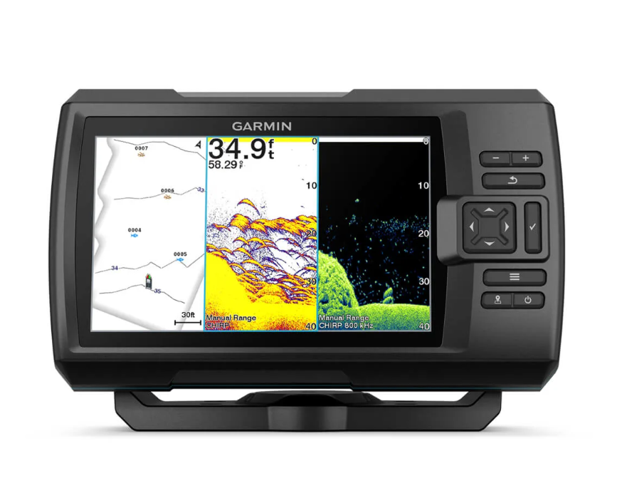 Fishfinder GARMIN Striker Vivid 7cv (sa sondom CHIRP 77/200kHz/ClearVü GT20-TM, 4-pin) GPS, 010-02552-01-0