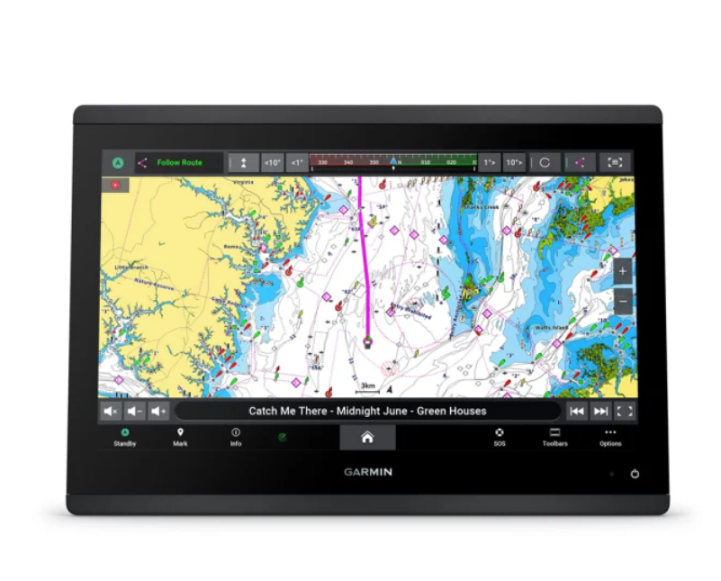 Nautički GPS ploter GARMIN GPSMAP 1623, bez sonara, s osnovnom kartom svijeta, 010-02919-00