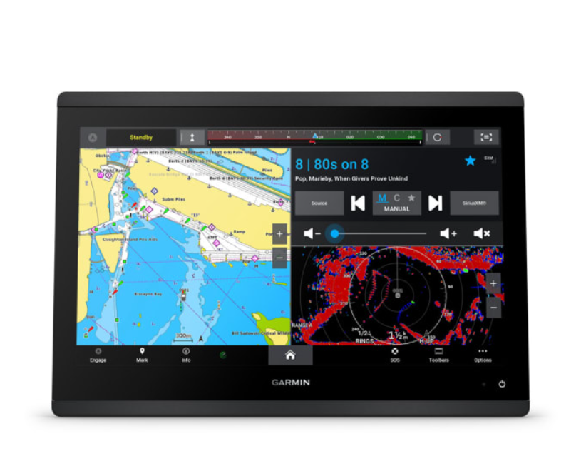 Nautički GPS ploter GARMIN GPSMAP 1623, bez sonara, s osnovnom kartom svijeta, 010-02919-00-5