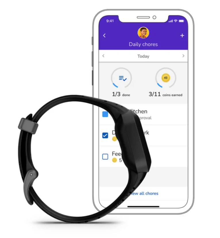Pametna narukvica dječja GARMIN vivofit jr. 3 Black Cosmic, 010-02441-03-3
