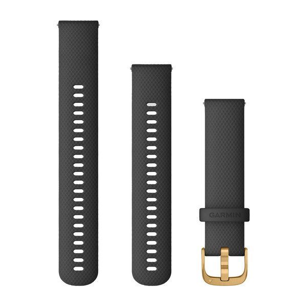 Zamjenski remen GARMIN Quick Release 20mm - Black (Gold kopča) , 010-12932-13-0