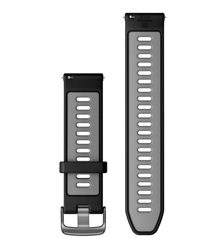 Zamjenski remen GARMIN Quick Release 22mm Black/Powder Gray, 010-11251-A0-1
