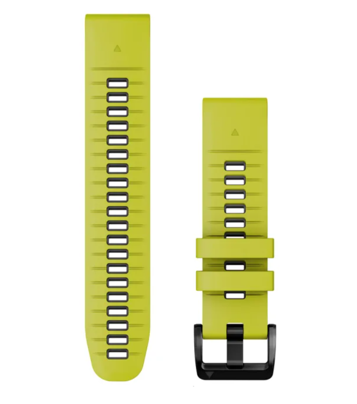 Zamjenski remen GARMIN za Quickfit 22mm Electric Lime/Graphite silicon, 010-13280-03