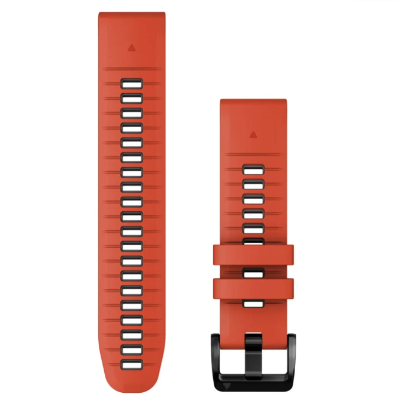 Zamjenski remen GARMIN za Quickfit 22mm Flame red/Graphite silicone, 010-13280-04-0