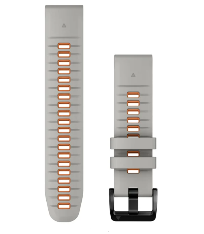 Zamjenski remen GARMIN za Quickfit 22mm Fog Gray/Ember Orang silicone, 010-13280-02-0
