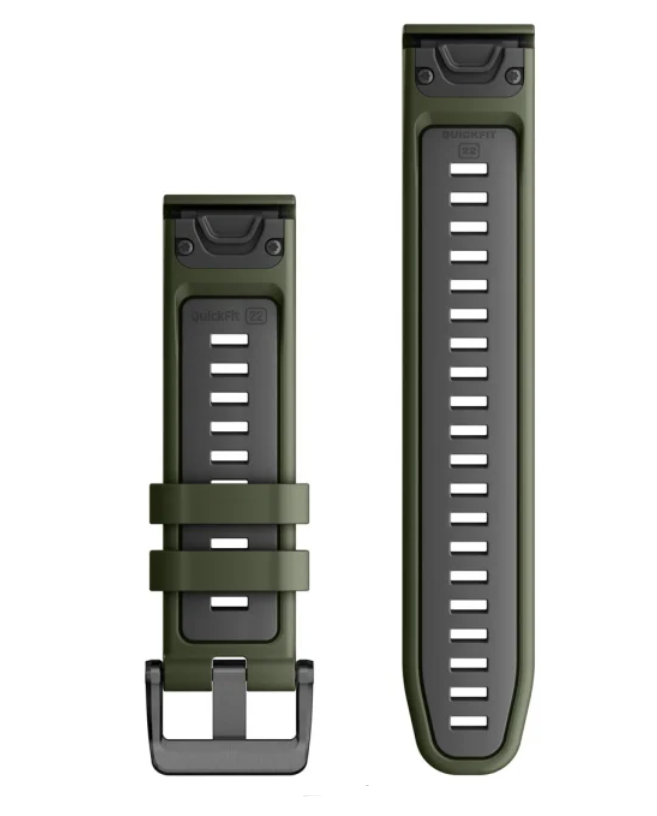 Zamjenski remen GARMIN za Quickfit 22mm Moss/Graphite silicone, 010-13280-07