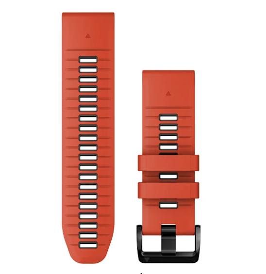 Zamjenski remen GARMIN za Quickfit 26mm Flame red/Graphite silicone, 010-13281-04-1