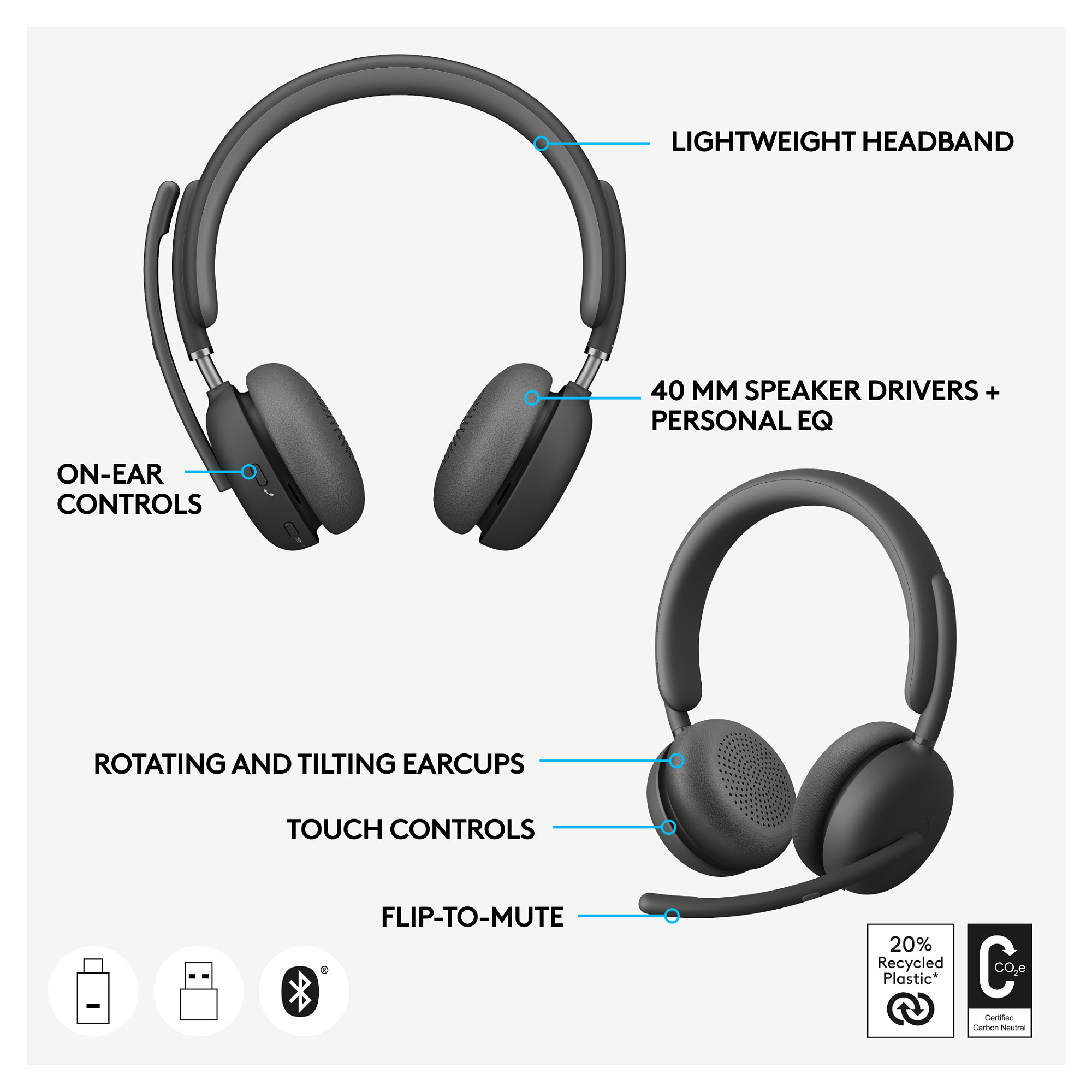 Slušalice LOGITECH Zone Wireless 2-6