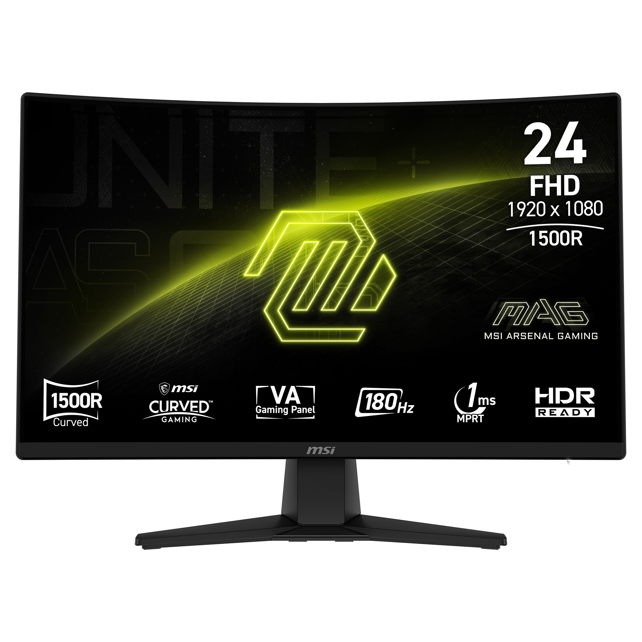 Monitor MSI MAG 242C 59.9 cm (23.6") 1920 x 1080 pixels Full HD LCD crna boja-0