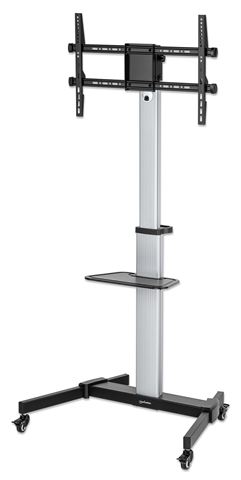 Pokretni podni stalak MANHATTAN (za ekrane 37" do 86", nosivost do 50 kg, aluminijski)-1