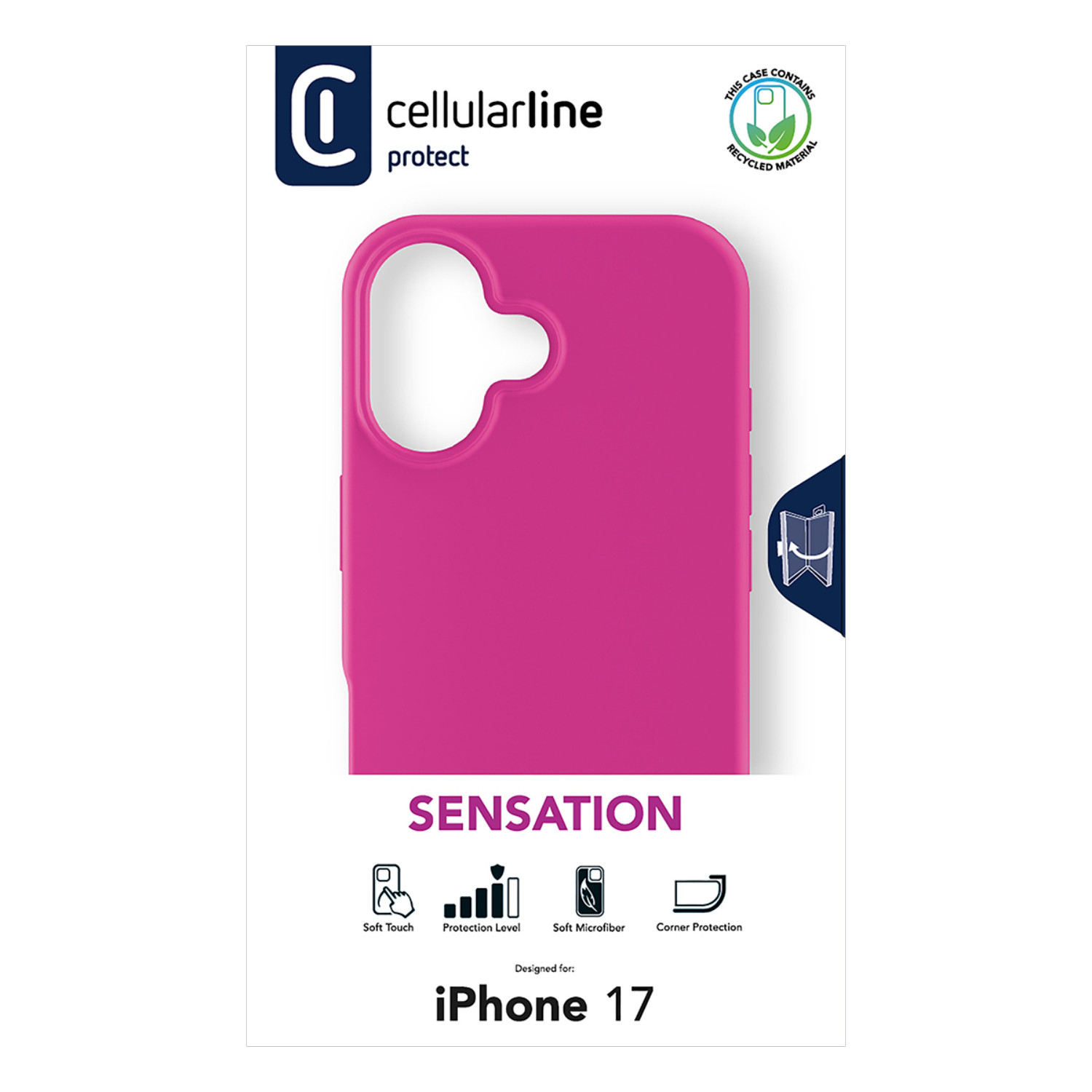 Maska za mobitel CELLULARLINE za IPHONE 17, SENSATION, pink-1