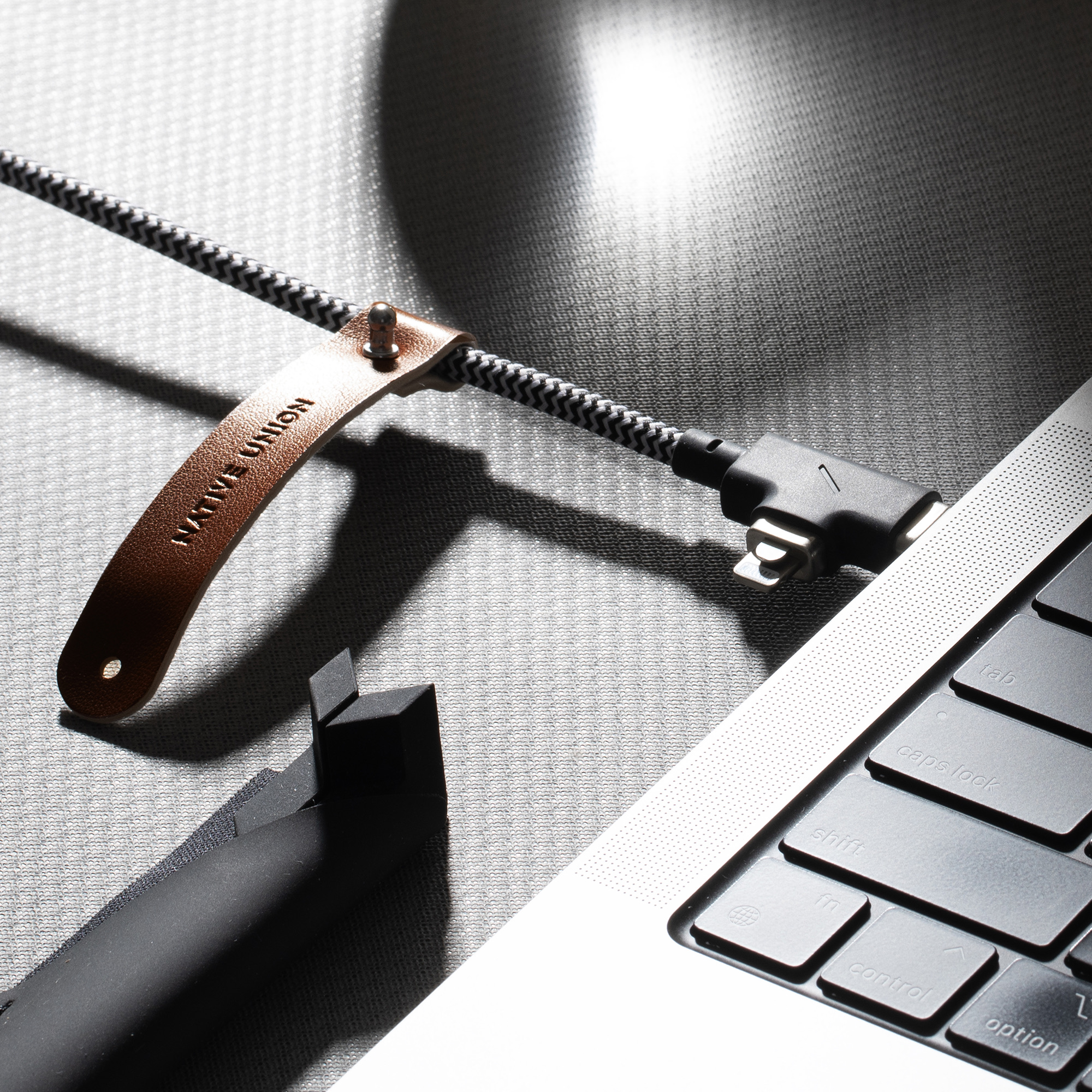 USB-C kabel NATIVE UNION Belt Cable USB-C to USB-C (1.2m, 100W PD, Zebra)-2