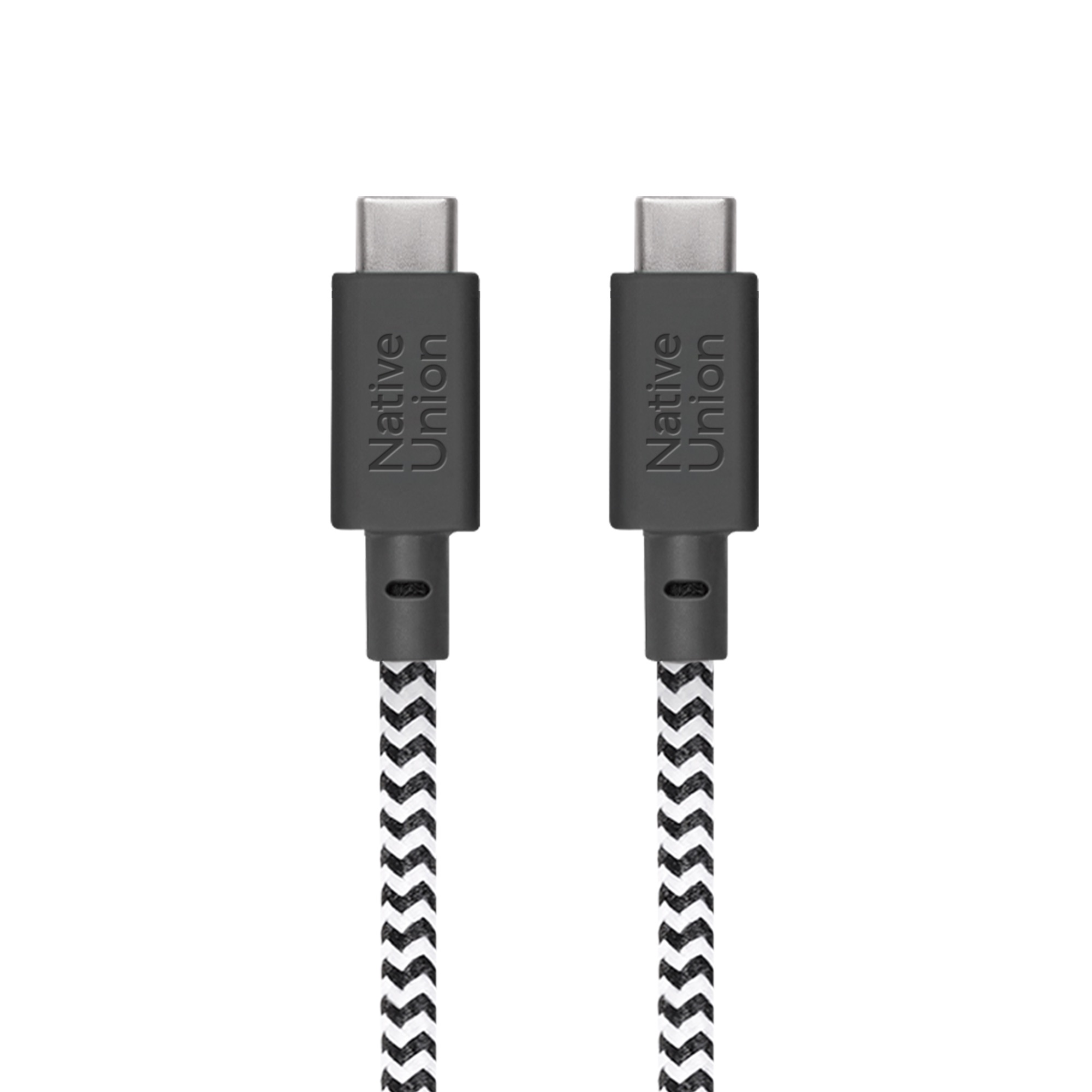 Native Union Belt Cable XL 100W - USB-C to USB-C Cable, 3 m (Zebra)-7