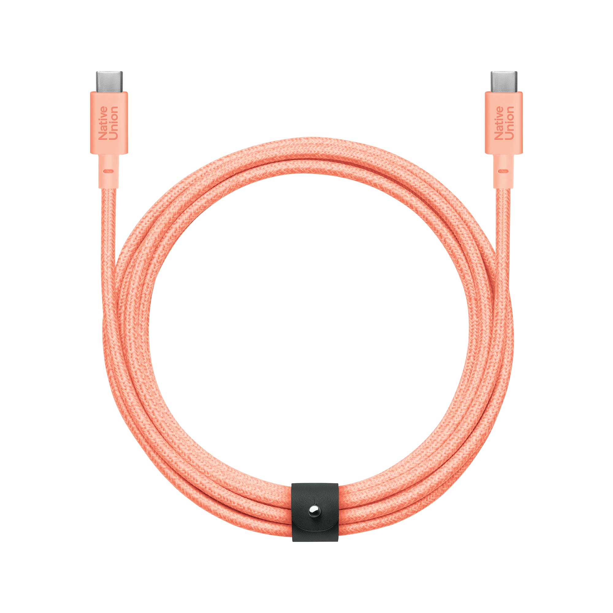 Native Union Belt Cable XL 100W - USB-C to USB-C Cable, 3 m (apricot)-0