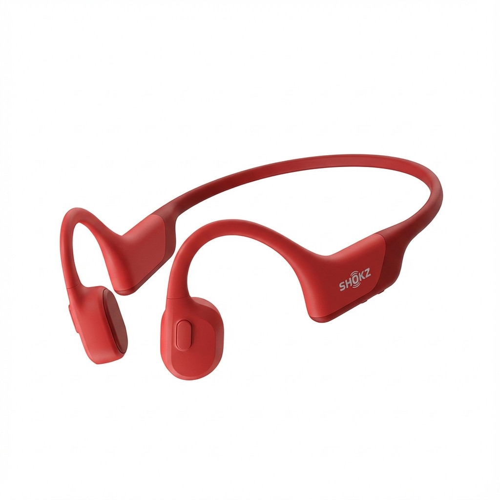 Słuchawki bezprzewodowe kostne Shokz  OpenSwim Pro Red-0
