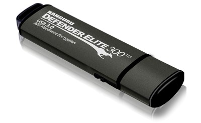 USB flash drive iSTORAGE KANGURU Defender Elite300 (32GB, USB Type-A 3.2 Gen 1, Crna, Siva)