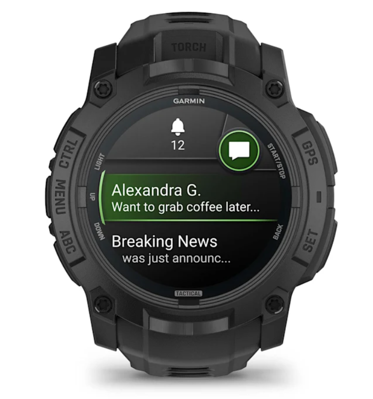 Pametni sat GARMIN Instinct 3 Tactical 50 mm AMOLED Black – 010-03020-50-9