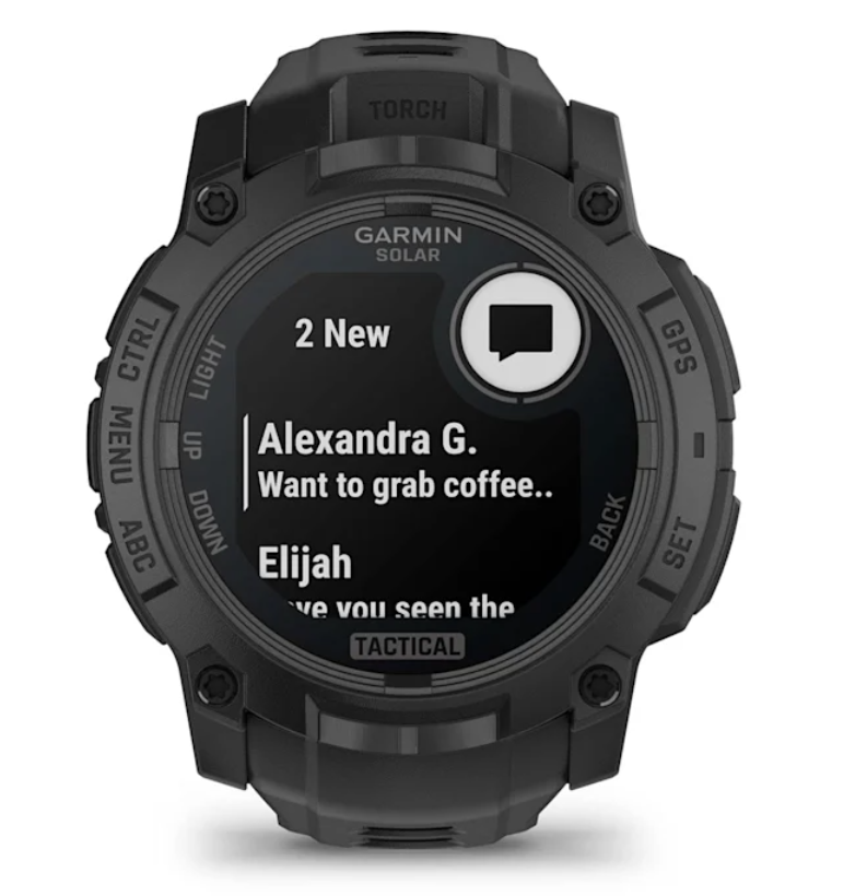 Pametni sat GARMIN Instinct 3 Tactical 50 mm Solar Black – 010-02935-50-8