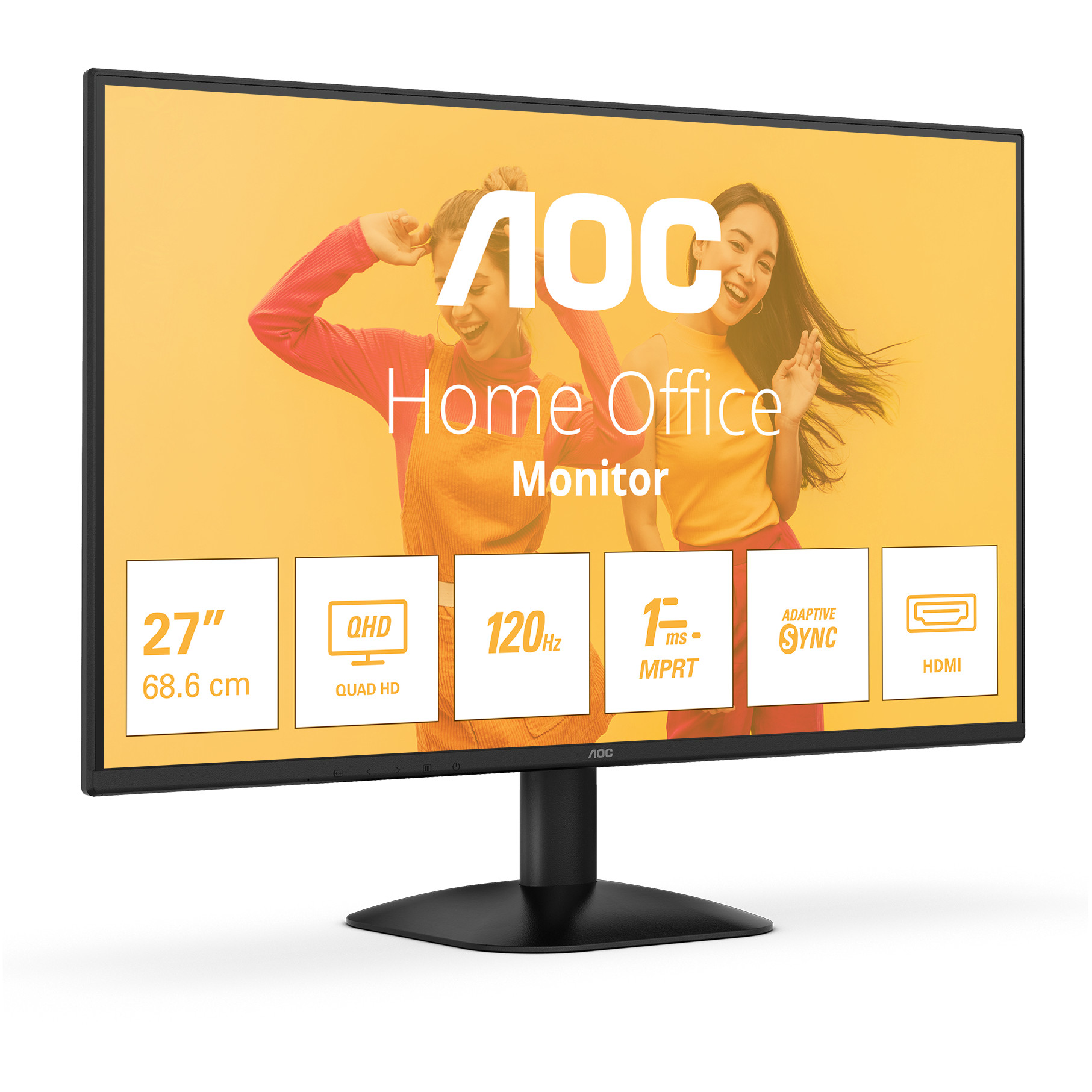 Monitor AOC Q27B35S3 (27", 2560 x 1440, Quad HD, LED, Crni)-1