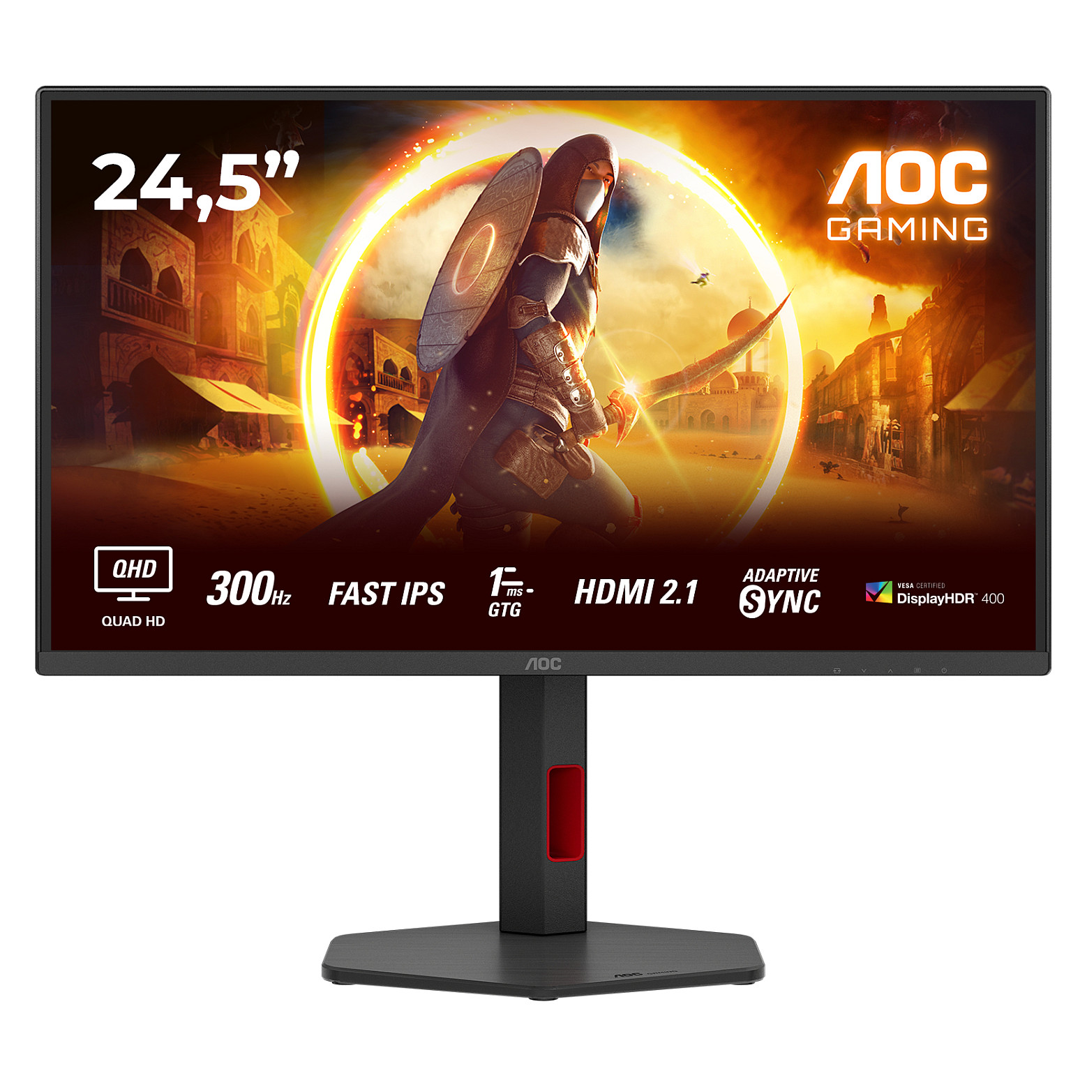 Monitor AOC G4 Q25G4SR (24.5", qhd, led, crno/crveni)