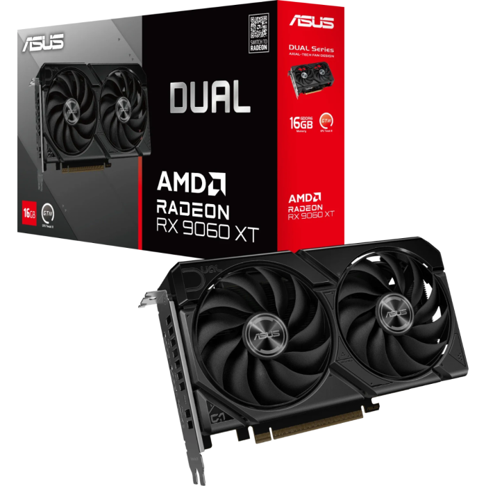 Grafička kartica ASUS DUAL-RX9060XT-16G AMD Radeon RX 9060 XT 16 GB GDDR6-13