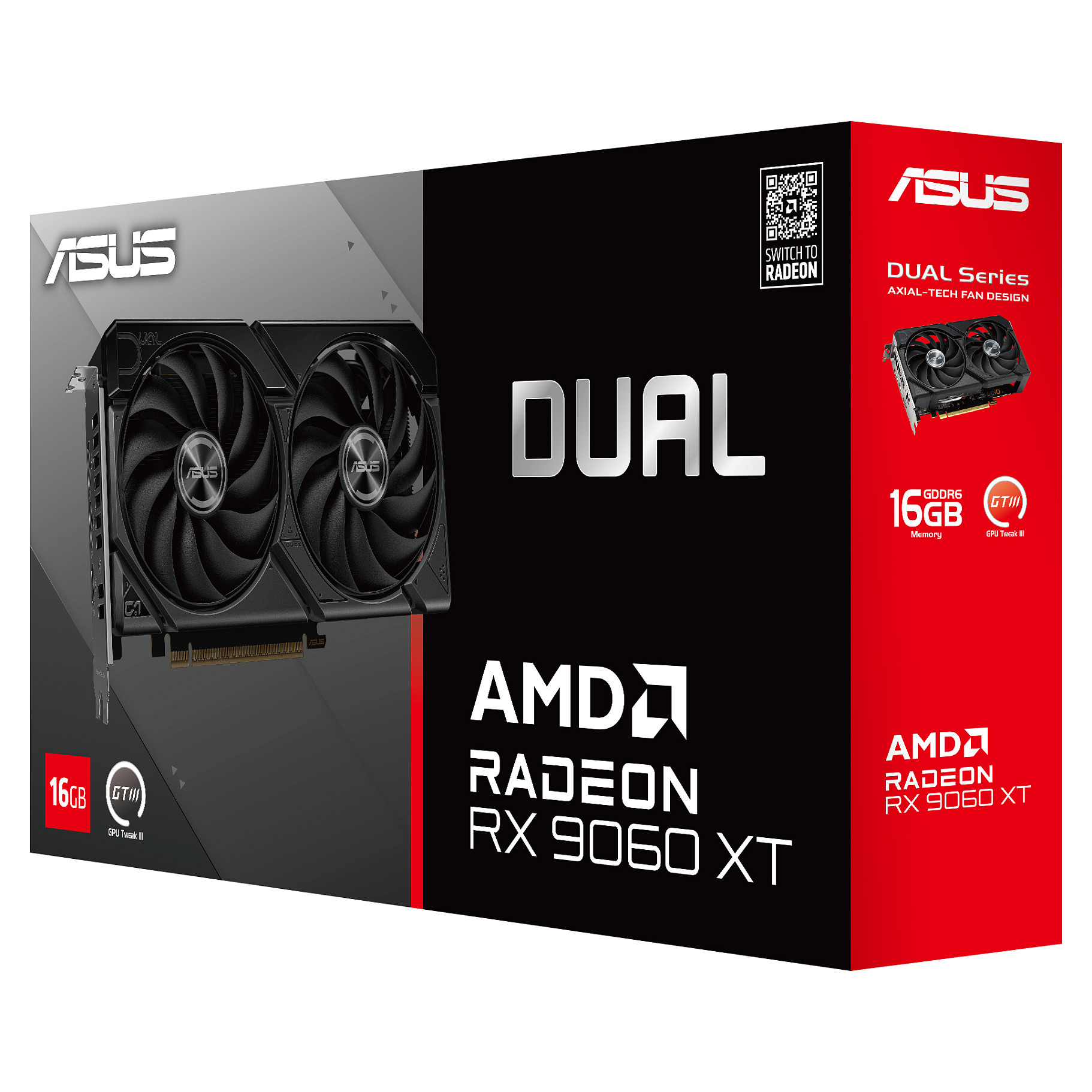 Grafička kartica ASUS DUAL-RX9060XT-16G AMD Radeon RX 9060 XT 16 GB GDDR6-14