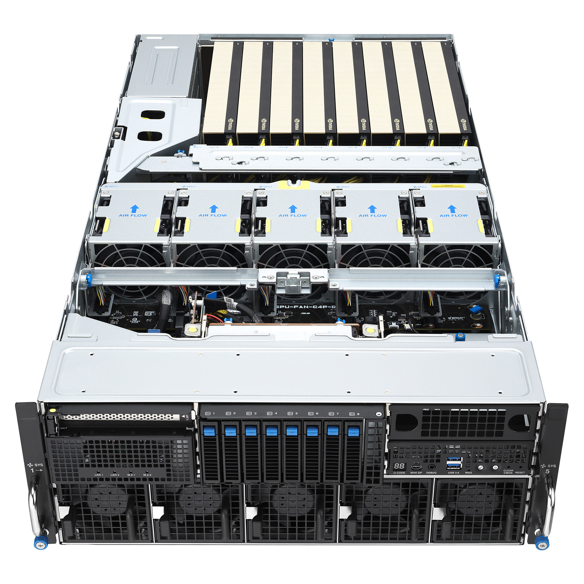 Rack server ASUS ESC8000A-E13 Socket SP5 (4U)-12