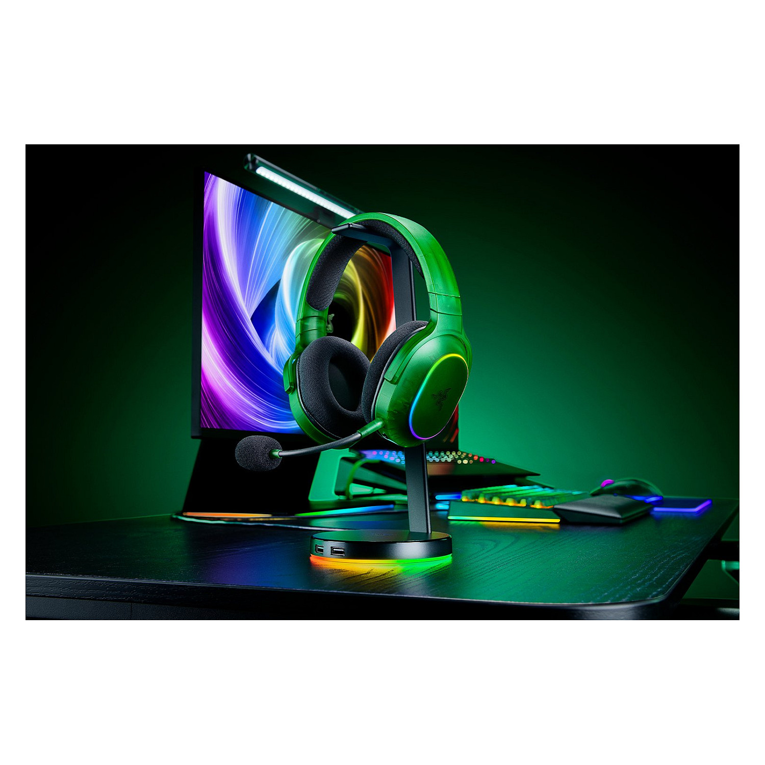 Slušalice RAZER Barracuda X Chroma Headset bežični Gaming Bluetooth zelene boje-9