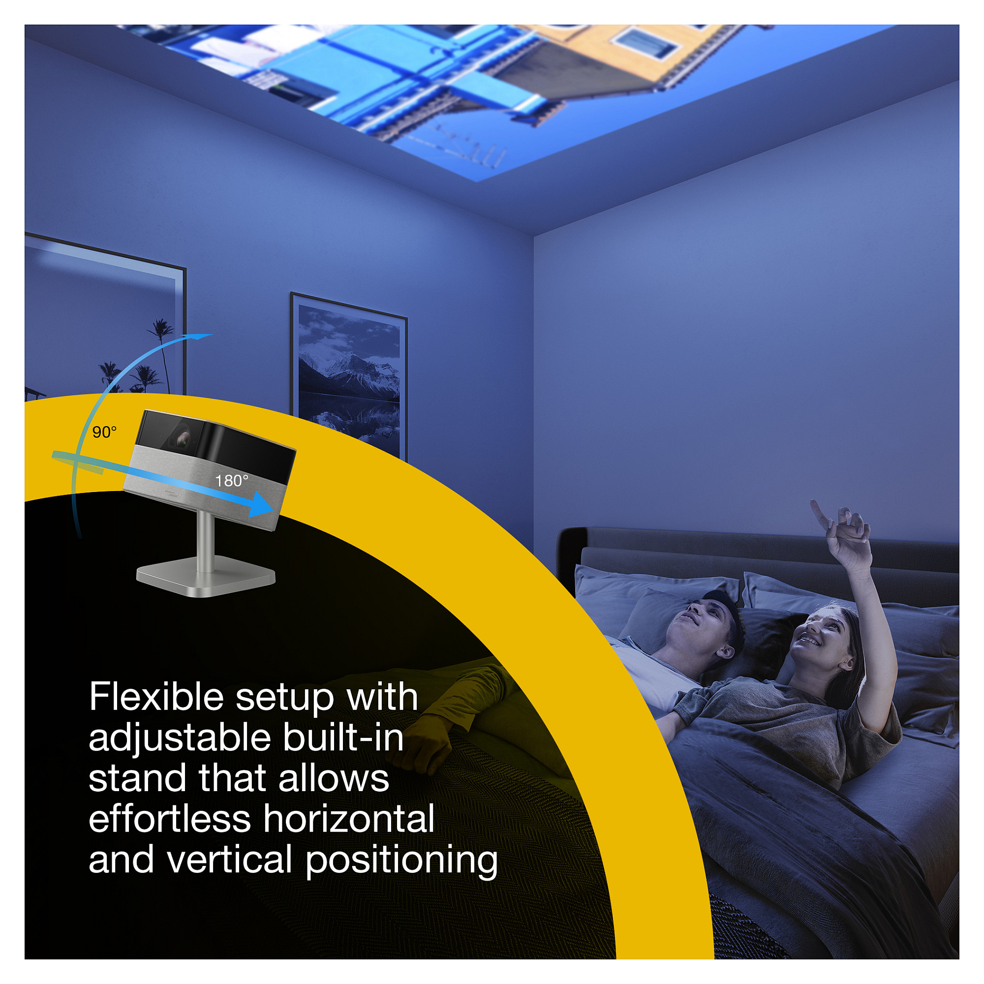 Epson EF-72 Standard throw projector 1000 ANSI lumens 3LCD 4K (4096x2400) Black, Oak, Silver-3