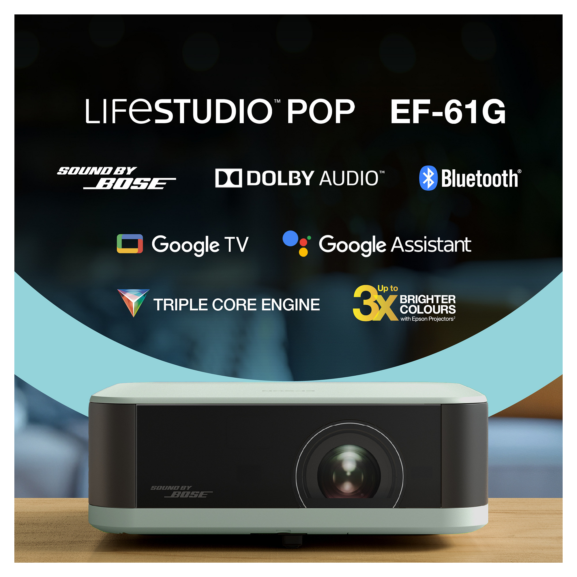 Projektor EPSON EF-61G Full HD, ice green-8