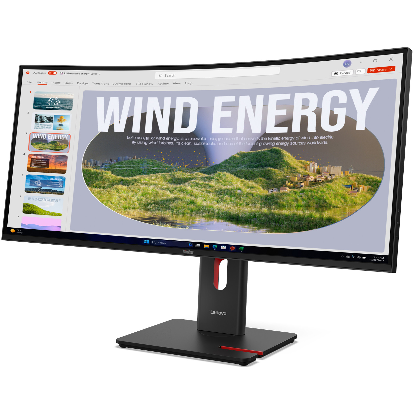 Monitor LENOVO ThinkVision T34WD-40 (34", 3440 x 1440, Wide Quad HD, LED, crni)-5