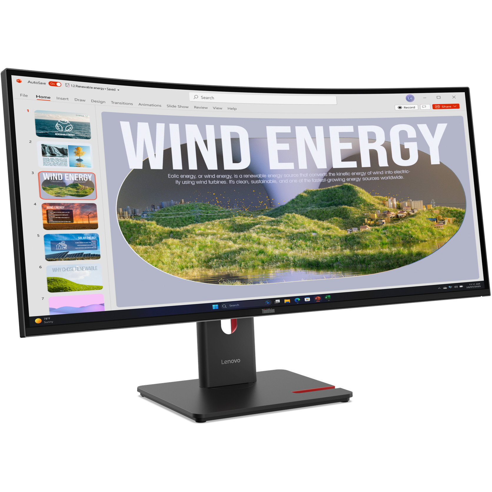 Monitor LENOVO ThinkVision T34WD-40 (34", 3440 x 1440, Wide Quad HD, LED, crni)-6
