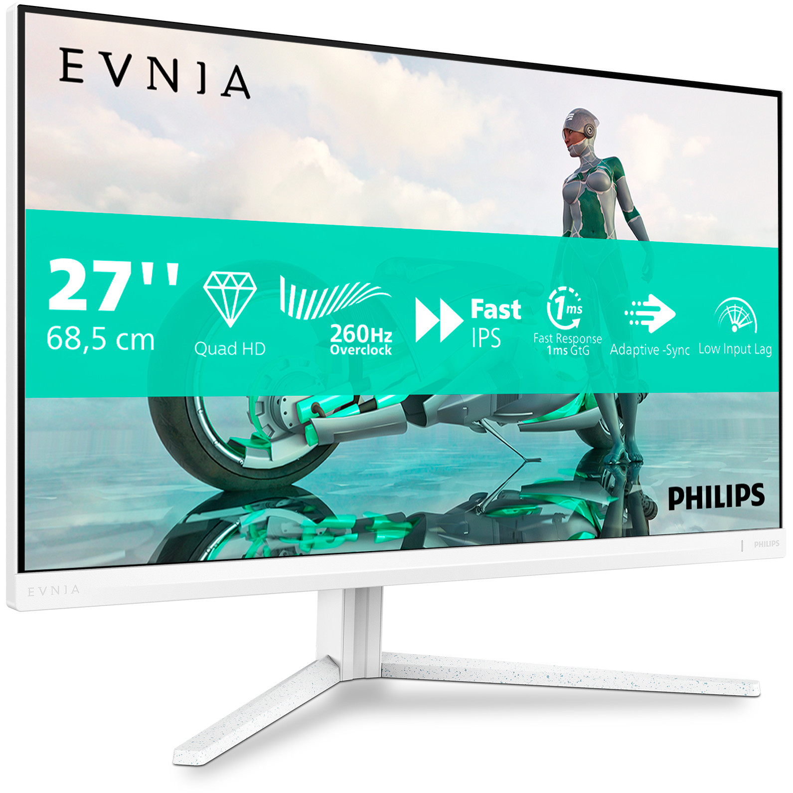 Monitor PHILIPS Evnia 27M2N3501PA/00 68.6 cm (27") 2560 x 1440 pixels Quad HD LCD bijeli-1