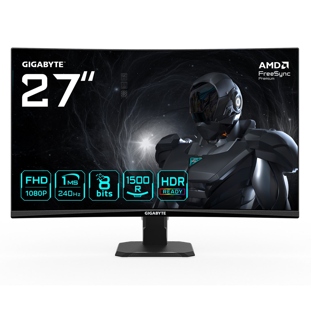 Monitor GIGABYTE GS27FC2 (27" FHD, 240 Hz, 350 cd/m², HDR Ready, HDMI 2.0/DP 1.4)-0