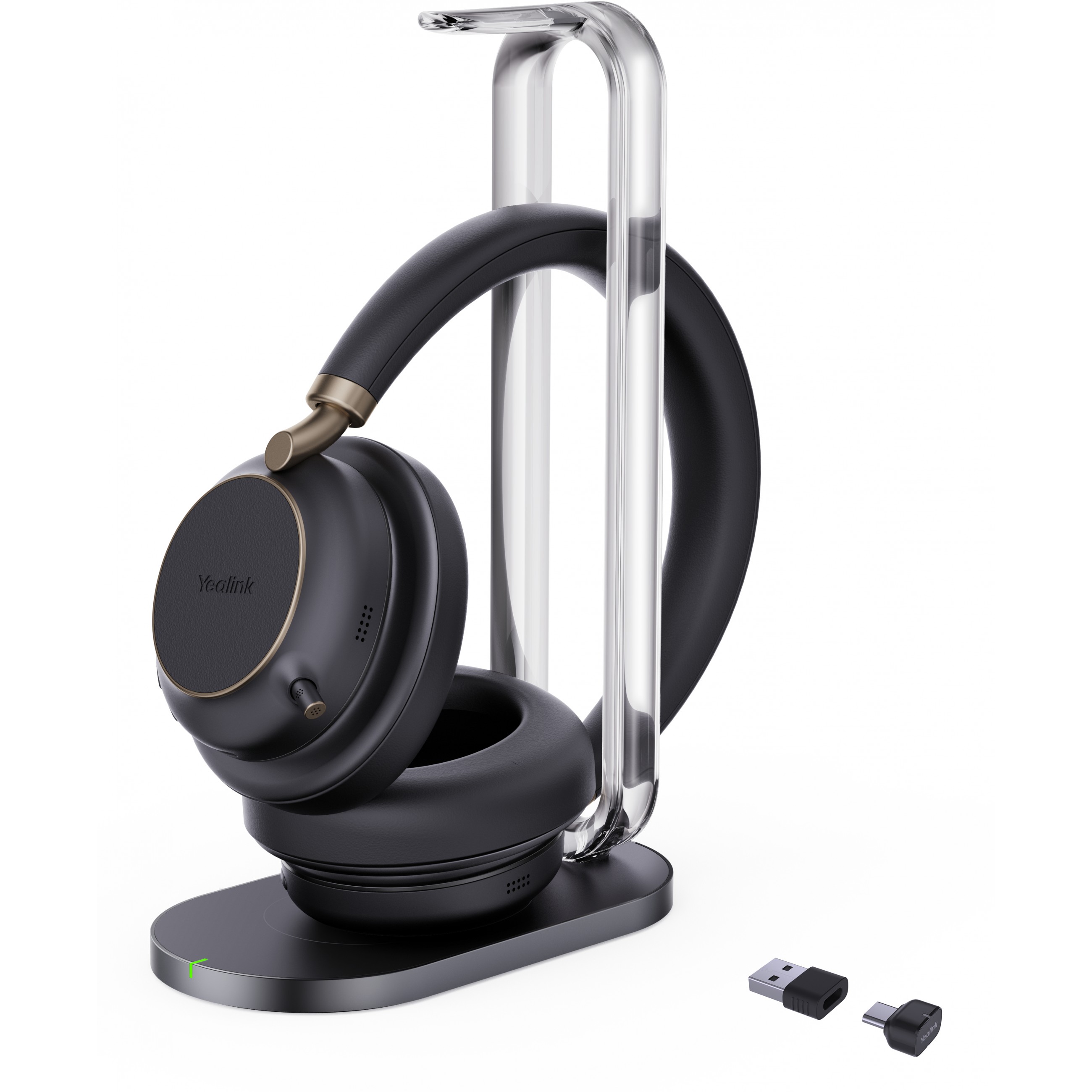 Slušalice YEALINK BH76 Plus (on-ear, bluetooth, ANC, USB-C/A, sa stalkom za punjenje, certificirane za teams, crna boja)-0