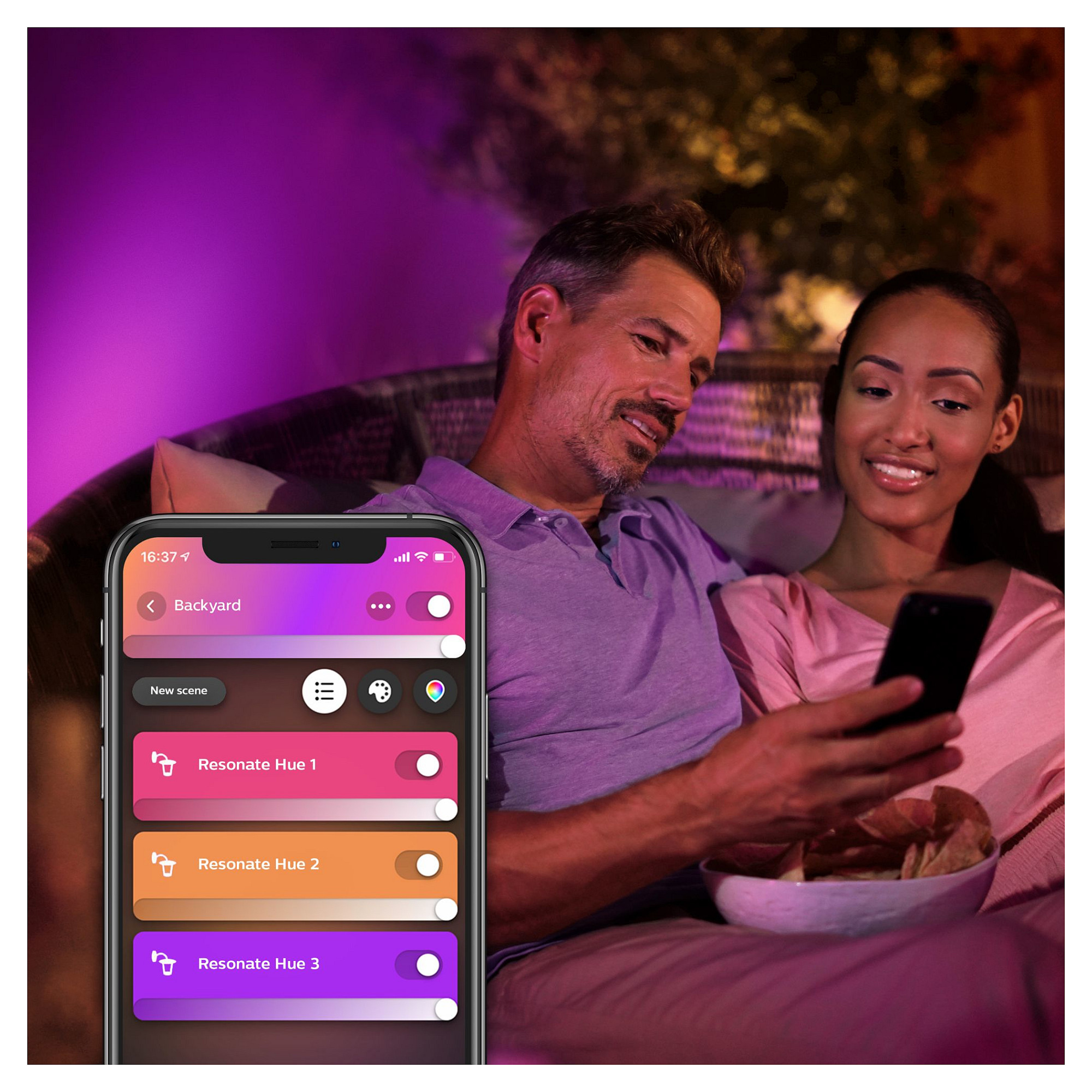 Vanjska zidna svjetiljka PHILIPS Hue Resonate (Inox)-7