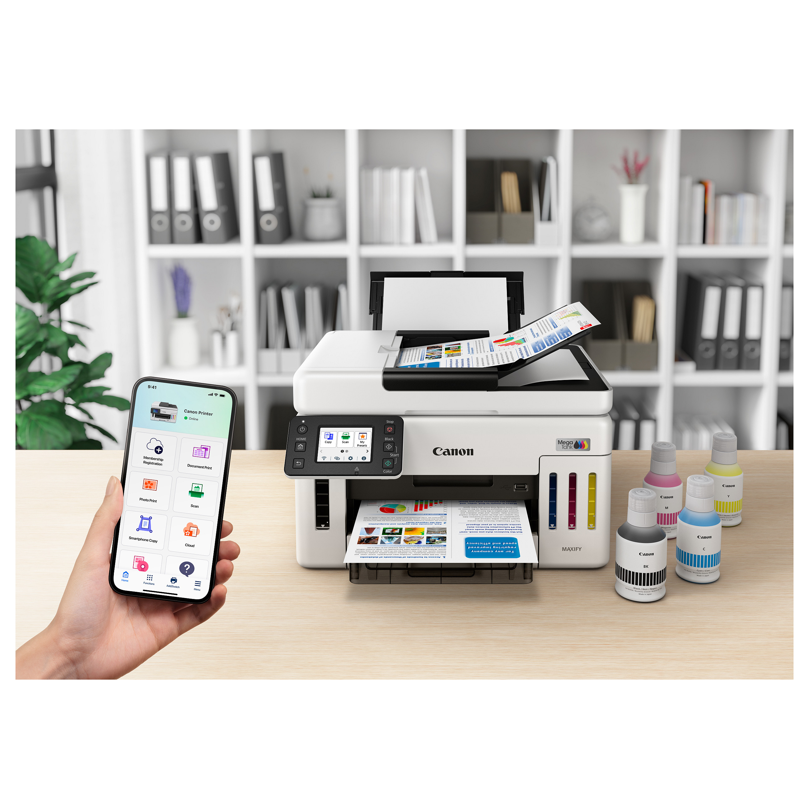 Pisač CANON MAXIFY GX 6150 (Inkjet, A4, 600 x 1200 DPI, Wi-Fi)-21