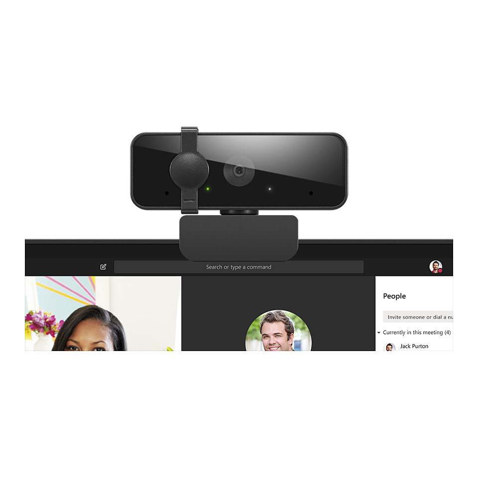 Web kamera LENOVO Essential FHD Gen2, 1920 x 1080 piksela, USB 2.0, Crna-6
