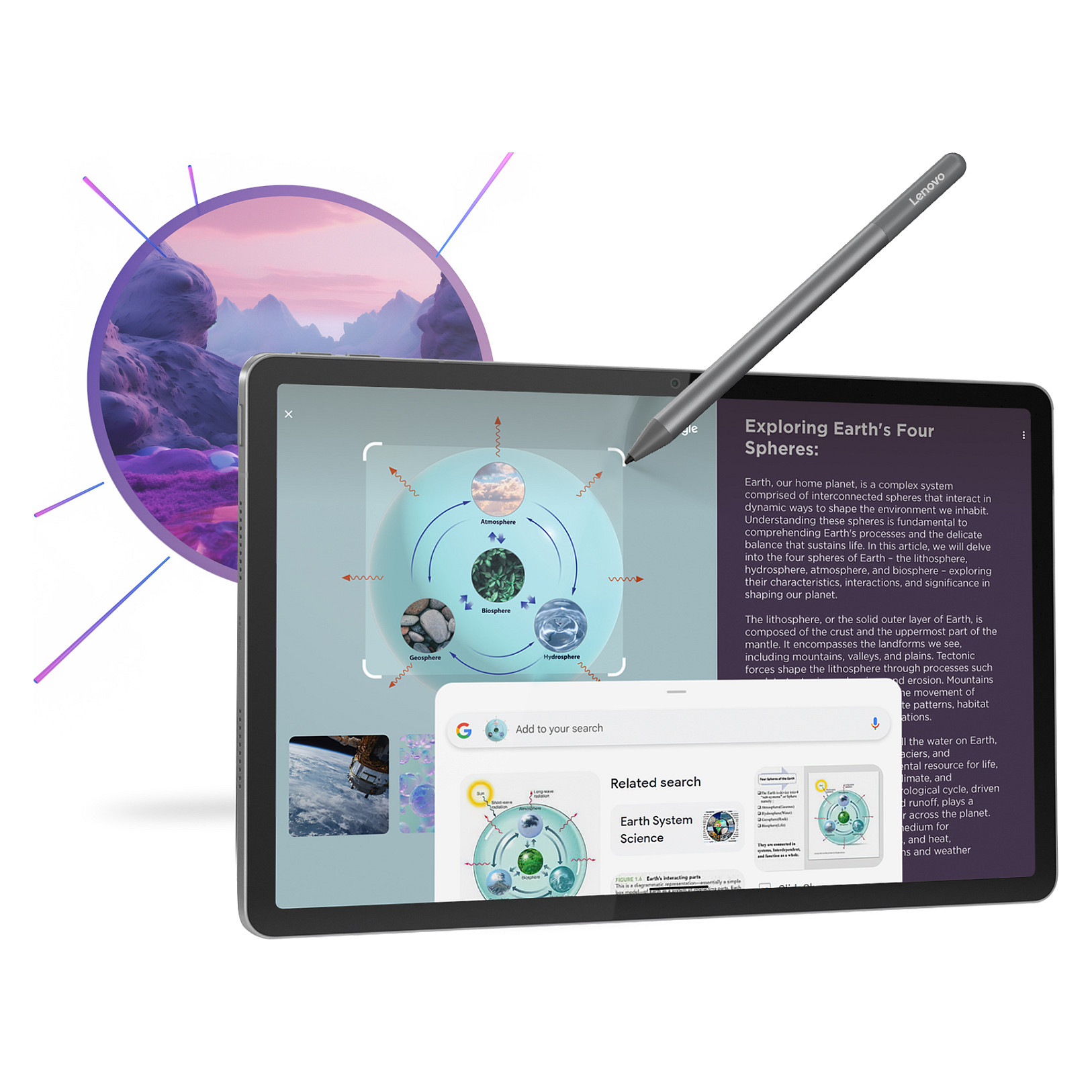 Tablet LENOVO Idea Tab, Mediatek, 128 GB, 27.9 cm (11'), 8 GB, Wi-Fi 5 (802.11ac), Android 15, Grey-17