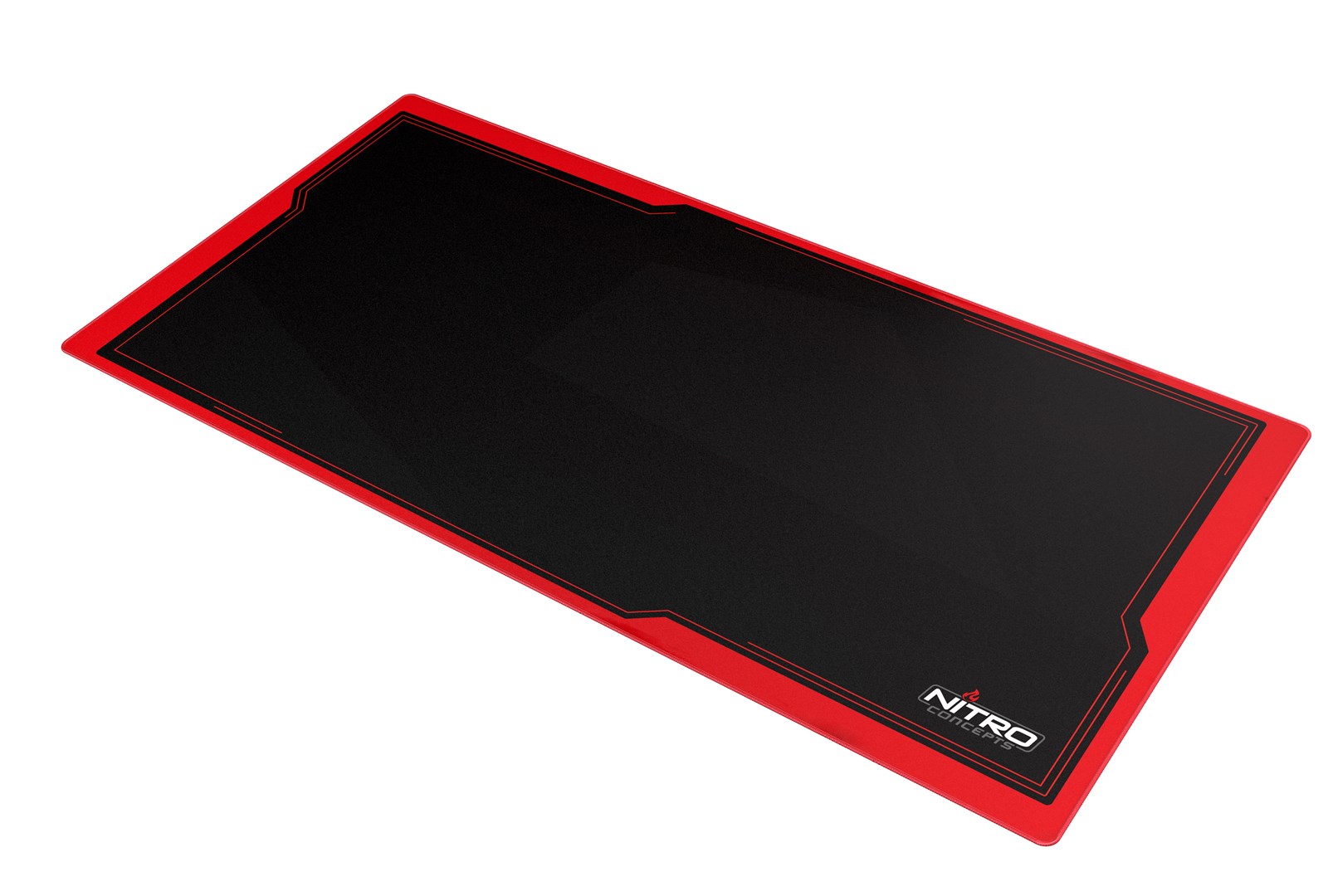 Gaming podloga za stol NITRO CONCEPTS DM16 (1600x800mm, crno/crvena)-5