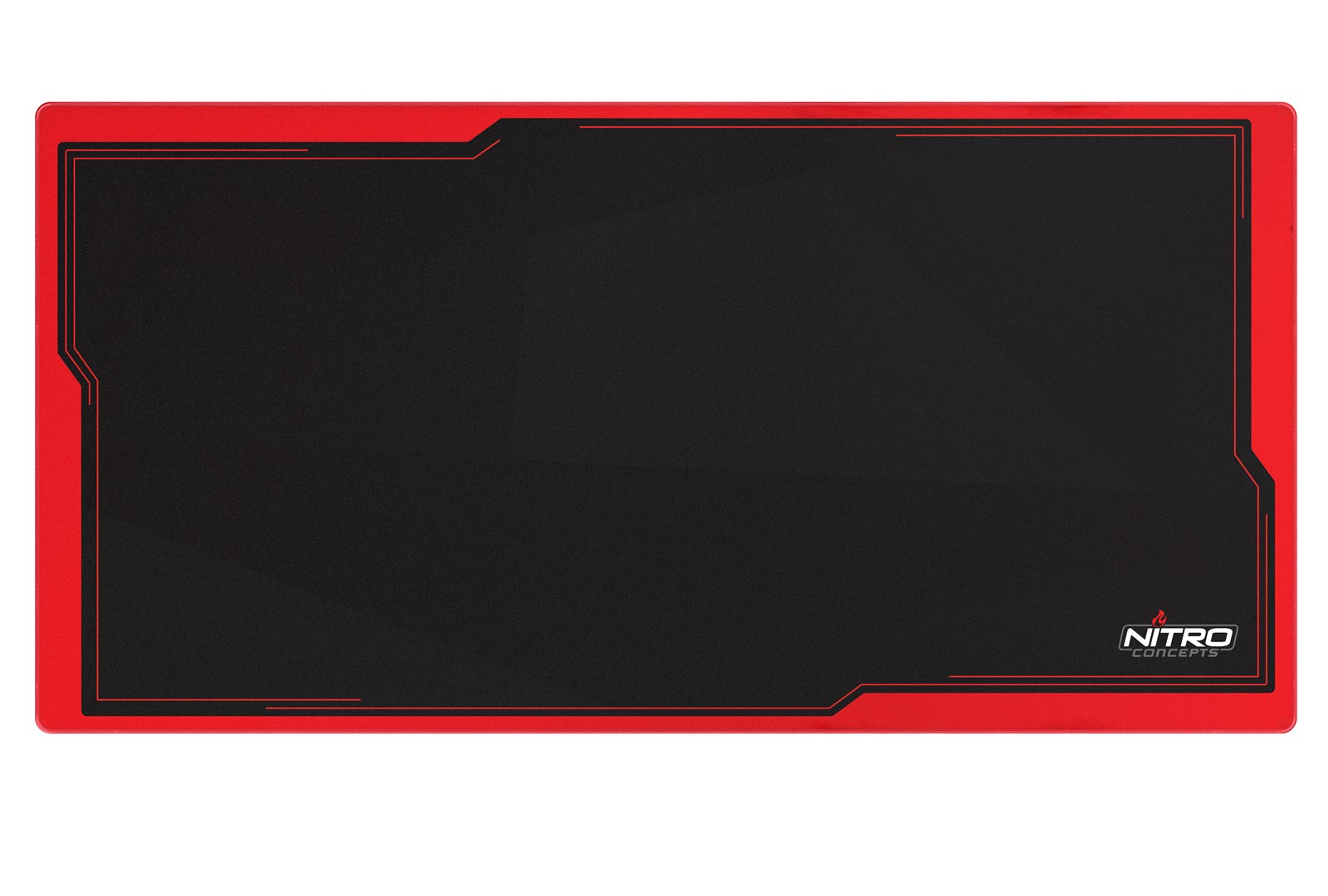 Gaming podloga za stol NITRO CONCEPTS DM16 (1600x800mm, crno/crvena)-3