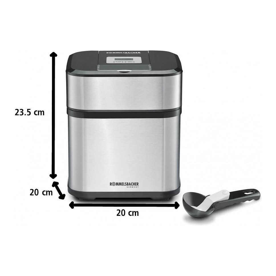 Aparat za sladoled ROMMELSBACHER IM 12 Gusto (1.5 L, kompresor, do -35°C)-7