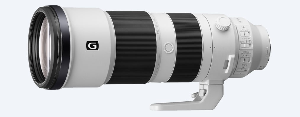Objektiv SONY FE 200–600 MM F5.6–6.3 G OSS MILC telefoto zum objektiv bijeli